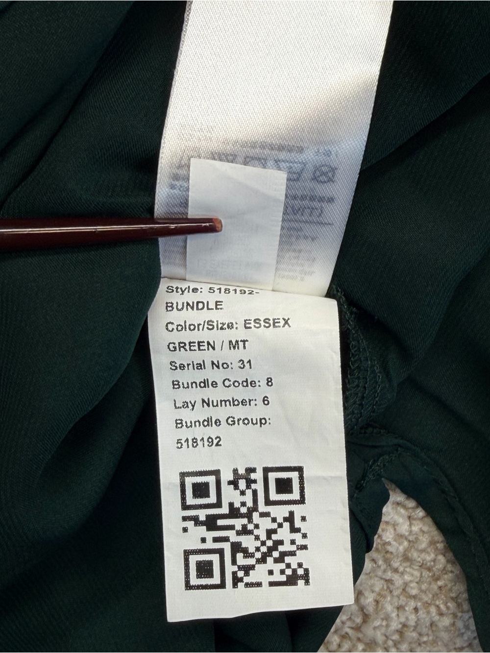 New GAP Women Satin Empire Maxi Dress  Essex Green V neck Long Sleeve M Tall - Picture 14 of 14